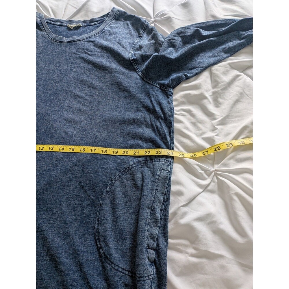 Jane & Delancey Boutique Dress 2X Blue Denim Look Knit Stretch Casualcore Comfy - Picture 10 of 11